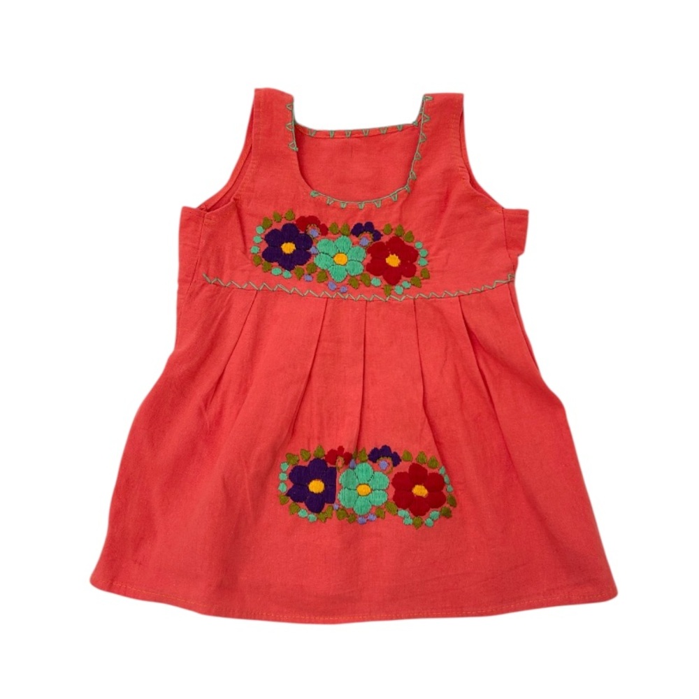 Mexican Embroidered Summer Girls Dress